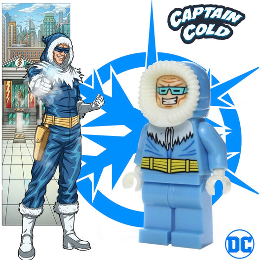 MINIFIGURE DC UNIVERS DE 2015: CAPTAIN COLD custom ⚠️INTROUVABLE ⚠️Dernière pièce