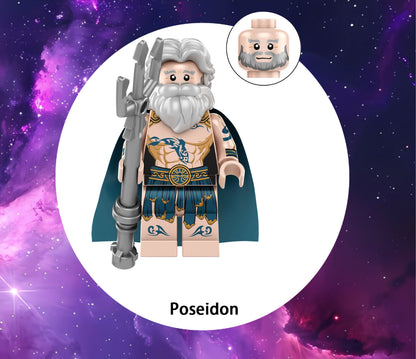 ♥️♥️♥️MINIFIGURE LES DIEUX UNIVERS: POSEIDON ♥️♥️♥️custom