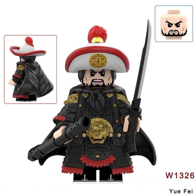 ♥️♥️♥️MINIFIGURE MÉDIÉVALE UNIVERS: YUEFEI WARRIOR ♥️♥️♥️ Custom