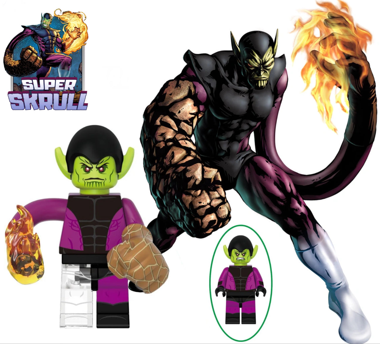 PREVENTE MINIFIGURE MARVEL UNIVERS: SUPER SKULL custom Disponibilité fin octobre 2025
