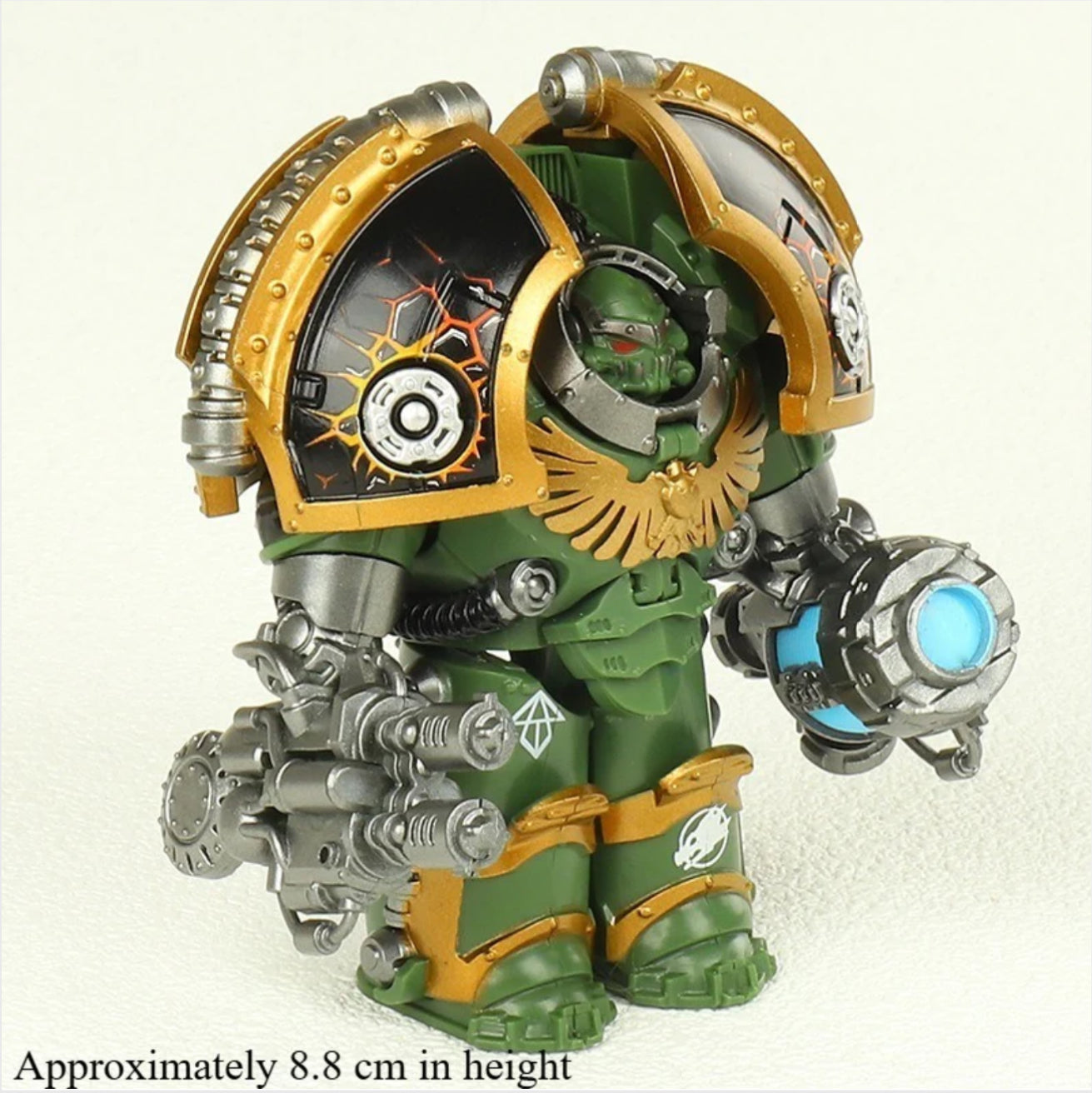 MINIFIGURE WARHAMMER 40K UNIVERS: The Horus Heresy - Legiones Astartes / Saturnine Terminator Squad(8,8cm)custom