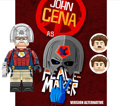 ♥️♥️♥️MINIFIGURE DC UNIVERS : PEACEMAKER ALTERNATIVE VERSION(CASQUE CHROMÉ)♥️♥️♥️custom