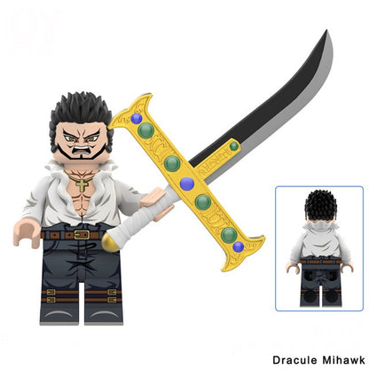 ♥️♥️♥️MINIFIGURE ONE PEACE UNIVERS: DRACULE MIHAWK ♥️♥️♥️custom