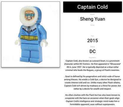 MINIFIGURE DC UNIVERS DE 2015: CAPTAIN COLD custom ⚠️INTROUVABLE ⚠️Dernière pièce