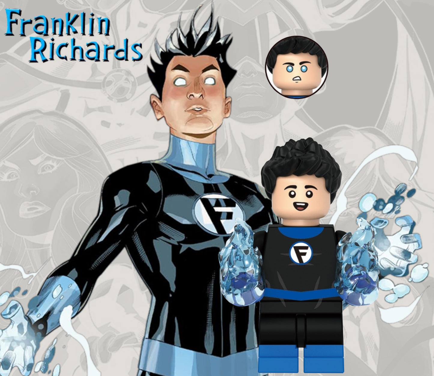 PREVENTE MINIFIGURE MARVEL UNIVERS: FRANKLIN RICHARDS "Fantastic four" custom Disponibilité fin octobre 2025