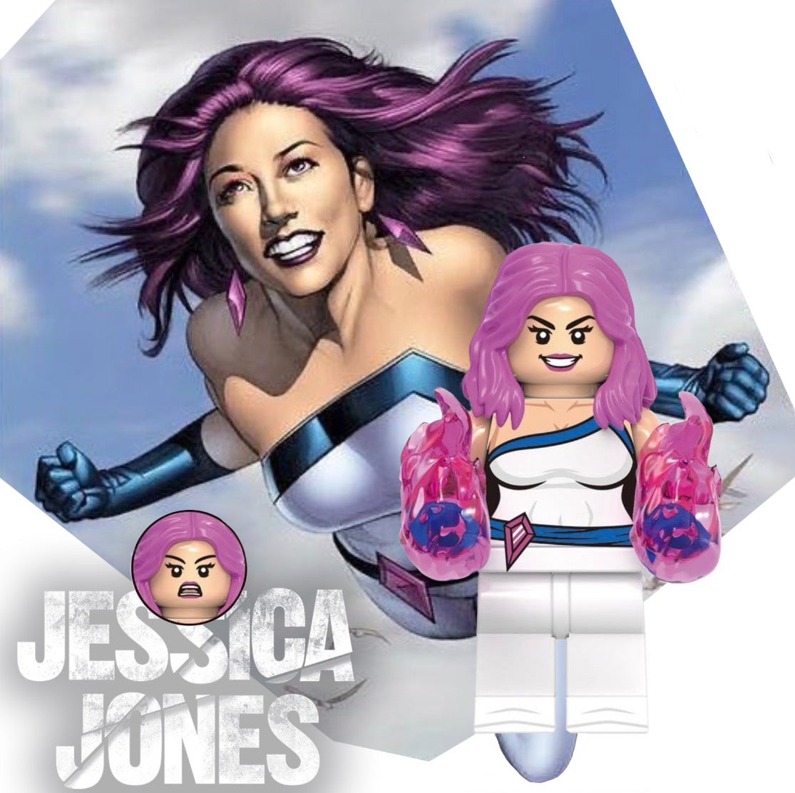 PREVENTE MINIFIGURE MARVEL UNIVERS: JESSICA JONES custom Disponibilité fin Mai 2026