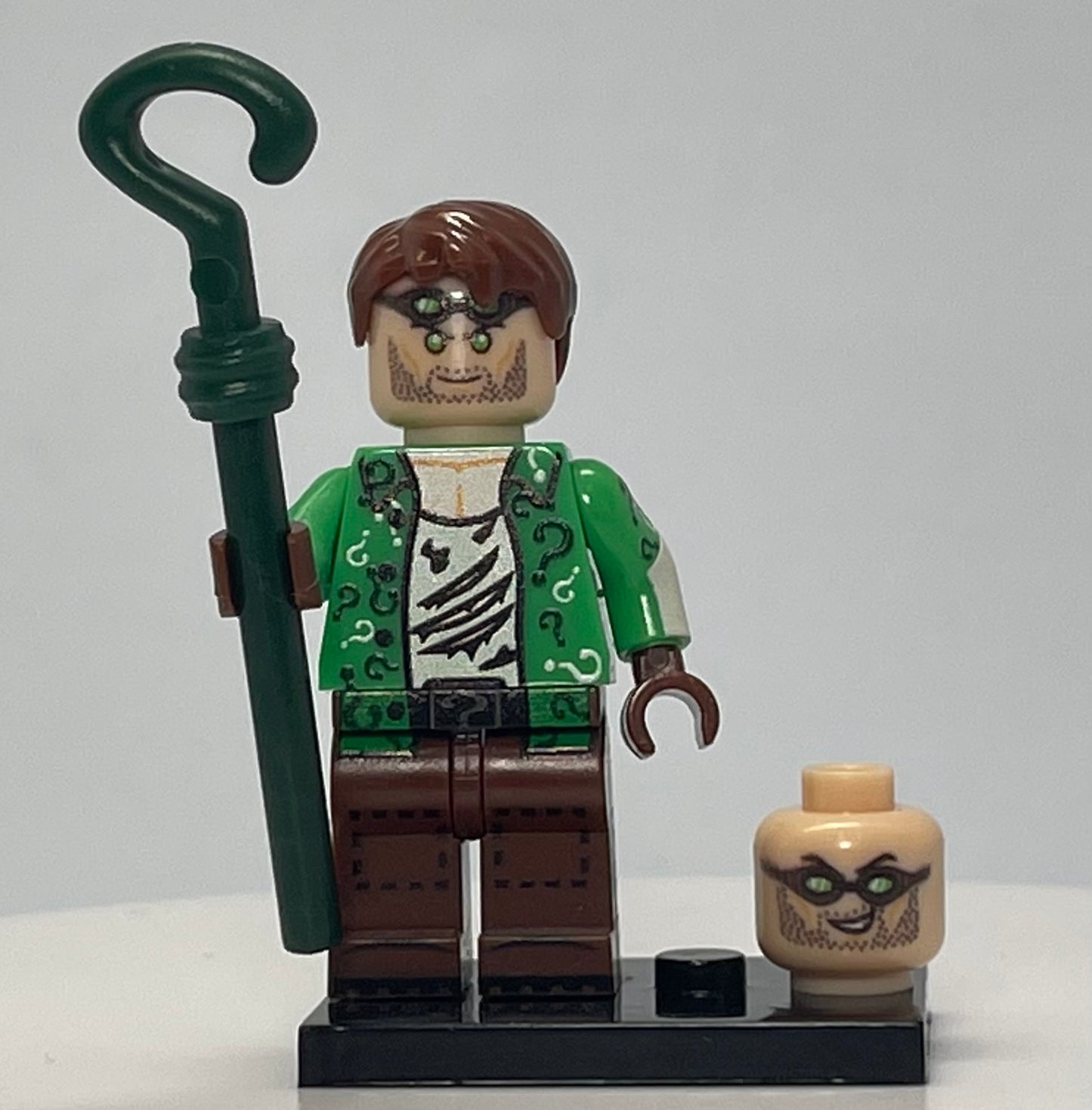 MINIFIGURE DC UNIVERS : THE RIDDLER custom (Rare 2018 DERNIÈRE PIÈCE)