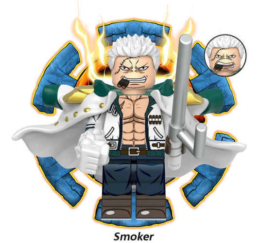 ♥️♥️MINIFIGURE ONE PEACE: SMOKER ♥️♥️custom