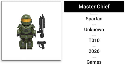 ⭐️⭐️MINIFIGURE HALO UNIVERS : SPARTAN MASTER CHIEF ⭐️⭐️Custom
