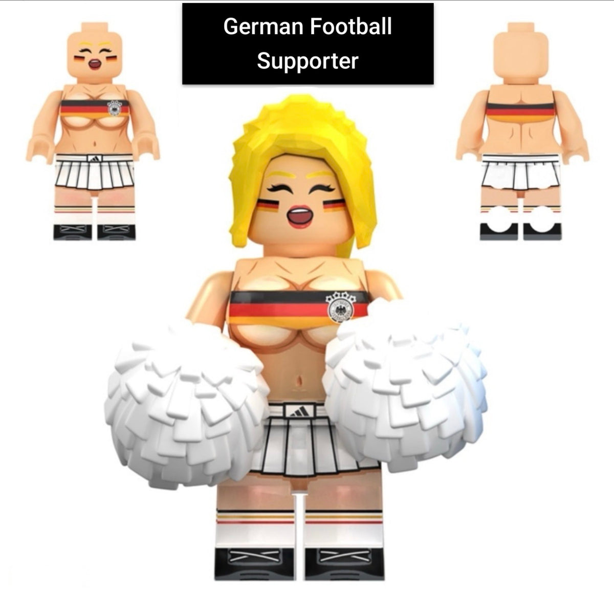 PRÉVENTE MINIFIGURE FOOTBALL UNIVERS: GERMAN FOOTBALL SUPPORTER custom Disponibilité fin septembre 2026