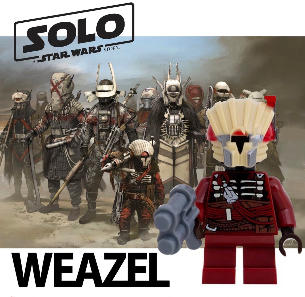 PREVENTE MINIFIGURE STAR WARS (SOLO) UNIVERS: WEAZEL CUSTOM Disponibilité fin septembre 2026