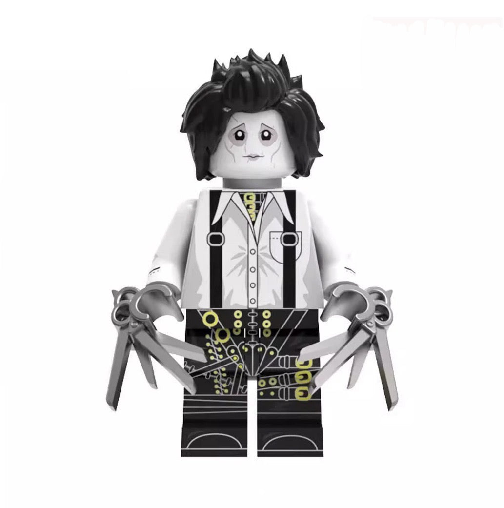 ♥️♥️♥️SUPERBE MINIFIGURE: EDWARD AUX MAINS D’ARGENT "Edward Scissorhands"  Custom ♥️♥️♥️TOP ZEDBRICK 2025♥️♥️♥️