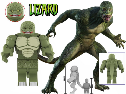 ♥️♥️♥️BIG MINIFIGURE MARVEL UNIVERS: LIZARD ♥️♥️♥️custom