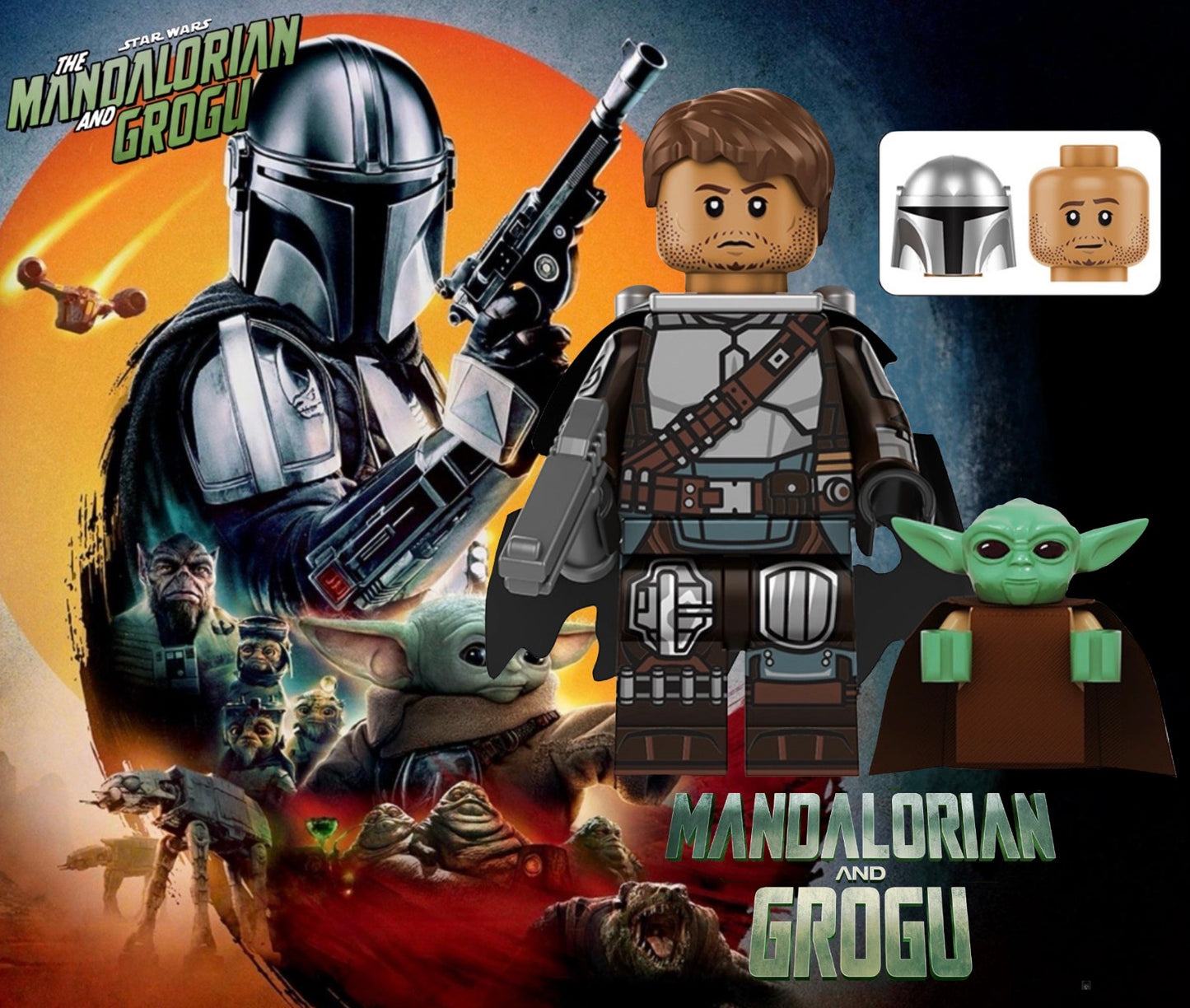 PREVENTE MINIFIGURE STAR WARS UNIVERS(The Mandalorian and Grogu): MANDALORIAN AND GROGU Custom Disponibilité fin juin 2026