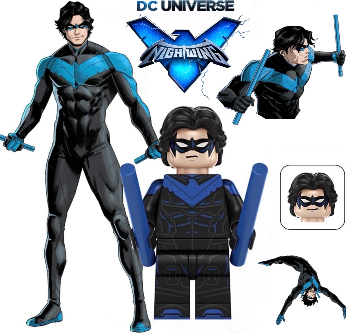 PREVENTE MINIFIGURE DC UNIVERS: NIGHTWING Custom Disponibilité Octobre 2026