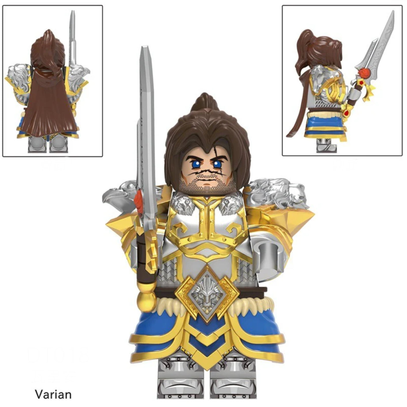 PREVENTE♥️♥️♥️MINIFIGURE WORLD OF WARCRAFT UNIVERS: VARIAN WRYNN (Version A) ♥️♥️♥️ custom Disponibilité fin septembre 2025
