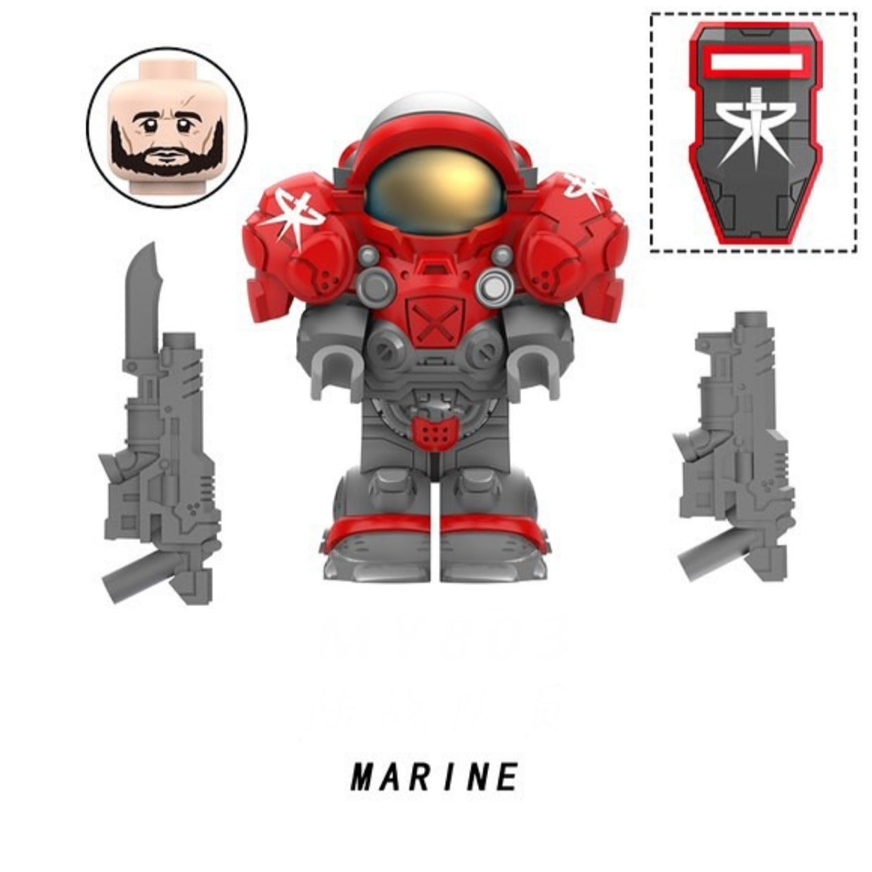 PREVENTE MINIFIGURE STARCRAFT UNIVERS: MARINE custom Disponibilité fin février 2025