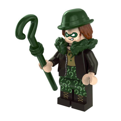 MINIFIGURE DC UNIVERS DE 2017: THE RIDDLER custom ⚠️TRÈS RARE ⚠️Dernière pièce