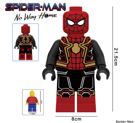 PREVENTE♥️♥️♥️GIANT MINIFIGURE MARVEL UNIVERS: SPIDERMAN NO WAY HOME 21,5CM ♥️♥️♥️custom Disponibilité Minifigures fin janvier 2026