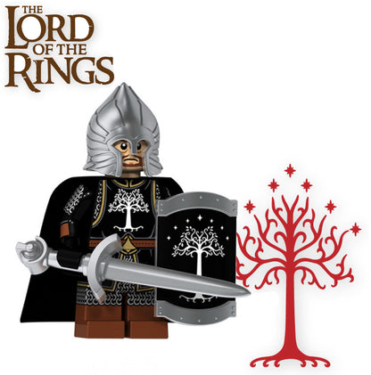 MINIFIGURE LOTR/ THE HOBBIT UNIVERS: GONDOR KNIGHT SOLDIER custom