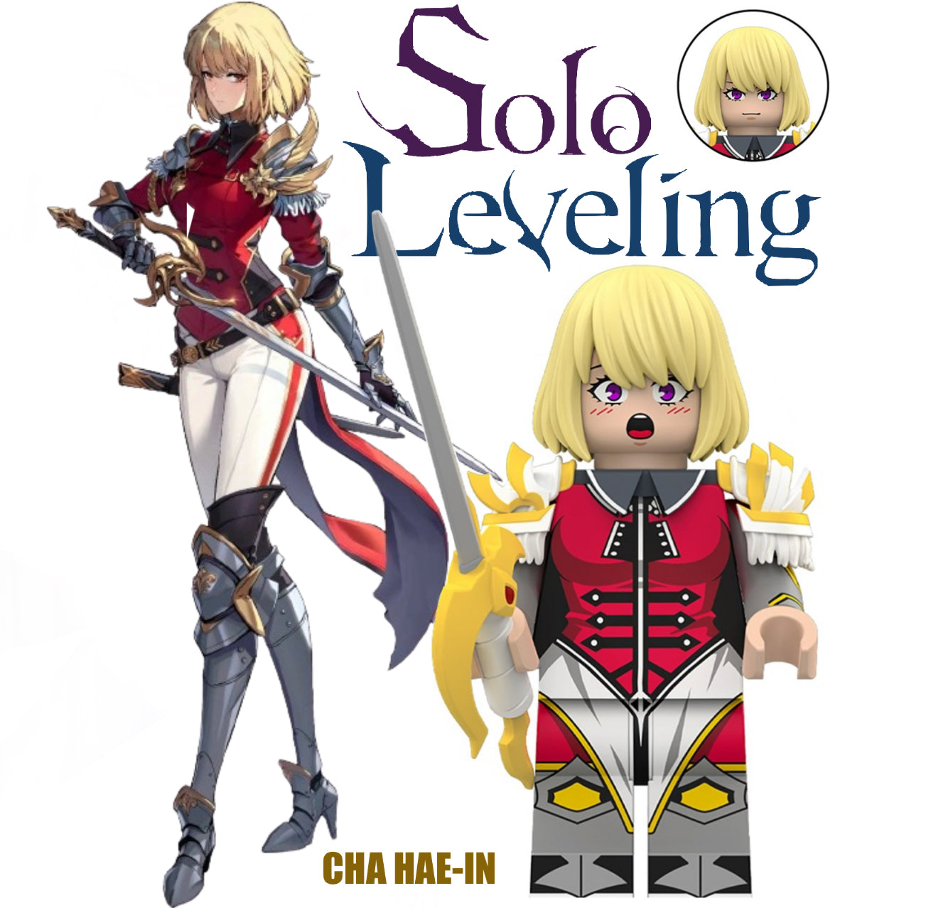 MINIFIGURE SOLO LEVELING UNIVERS: CHA HAE-IN custom