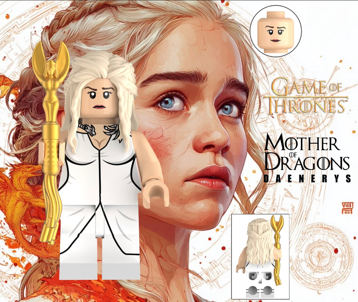 PREVENTE MINIFIGURE GAME OF THRONES UNIVERS: DAENERYS Custom Disponibilité fin septembre 2026