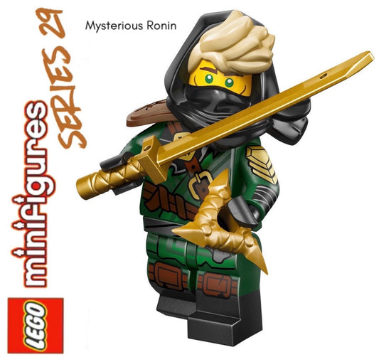 LEGO MINIFIGURE SÉRIES 29: MYSTERIOUS RONIN "socle+fascicule"  ORIGINAL LEGO MINIFIGURINES