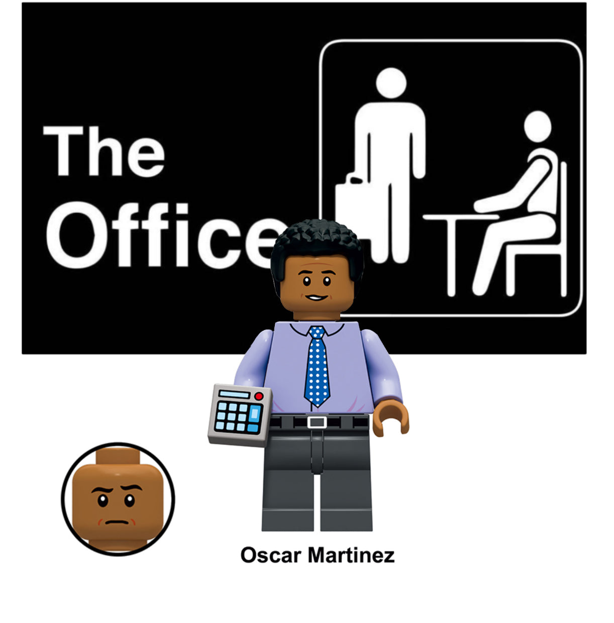 MINIFIGURE THE OFFICE UNIVERS: OSCAR MARTINEZ Custom