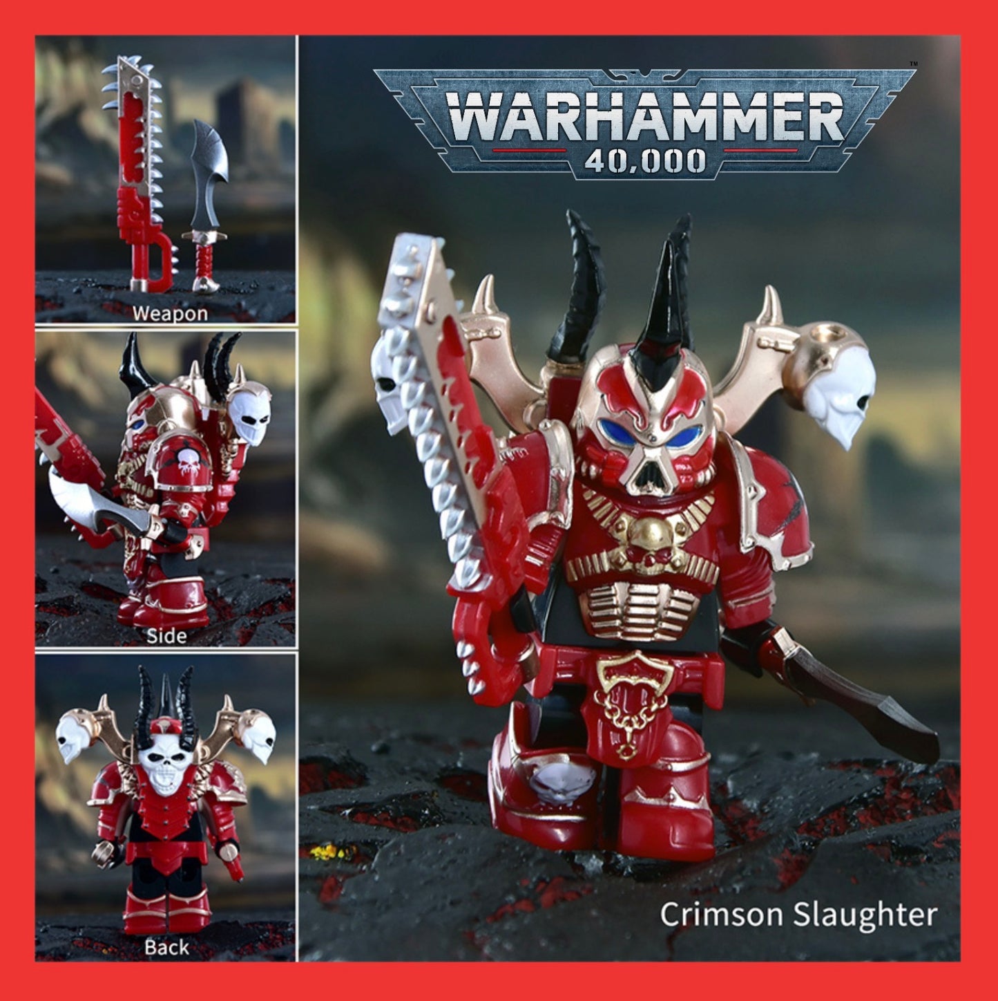 PREVENTE MINIFIGURE WARHAMMER 40K UNIVERS: CRIMSON  SLAUGHTER custom Disponibilité fin juin 2026