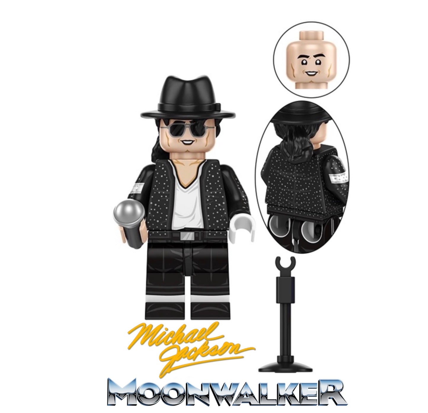 MINIFIGURE MUSIQUE UNIVERS : MICKAEL JACKSON MOONWALKER custom