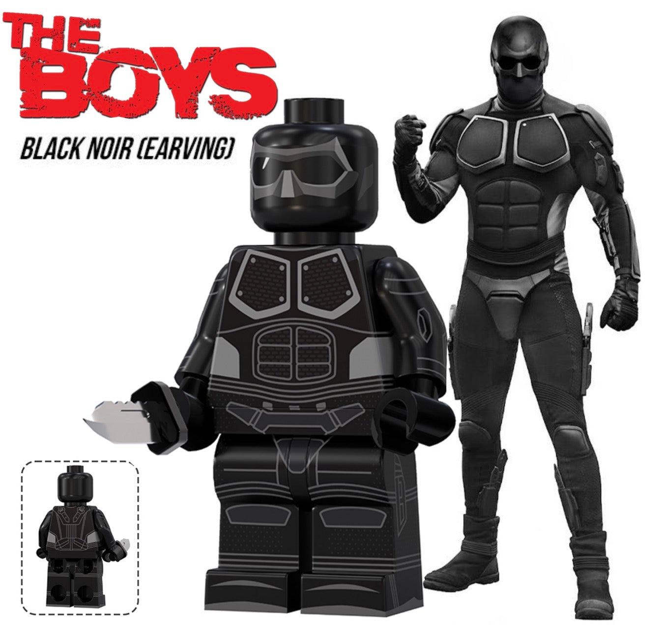 PREVENTE MINIFIGURE THE BOYS UNIVERS: BLACK NOIR custom Disponibilité mi-septembre 2026