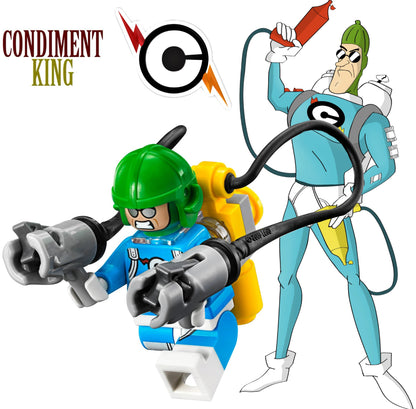 MINIFIGURE VINTAGE DC UNIVERS : CONDIMENT KING (2018) custom