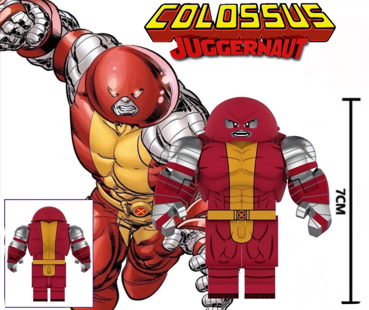 PREVENTE⭐️⭐️MINIFIGURE MARVEL UNIVERS: COLOSSUS JUGGERNAUT ⭐️⭐️Custom Disponibilité novembre 2026