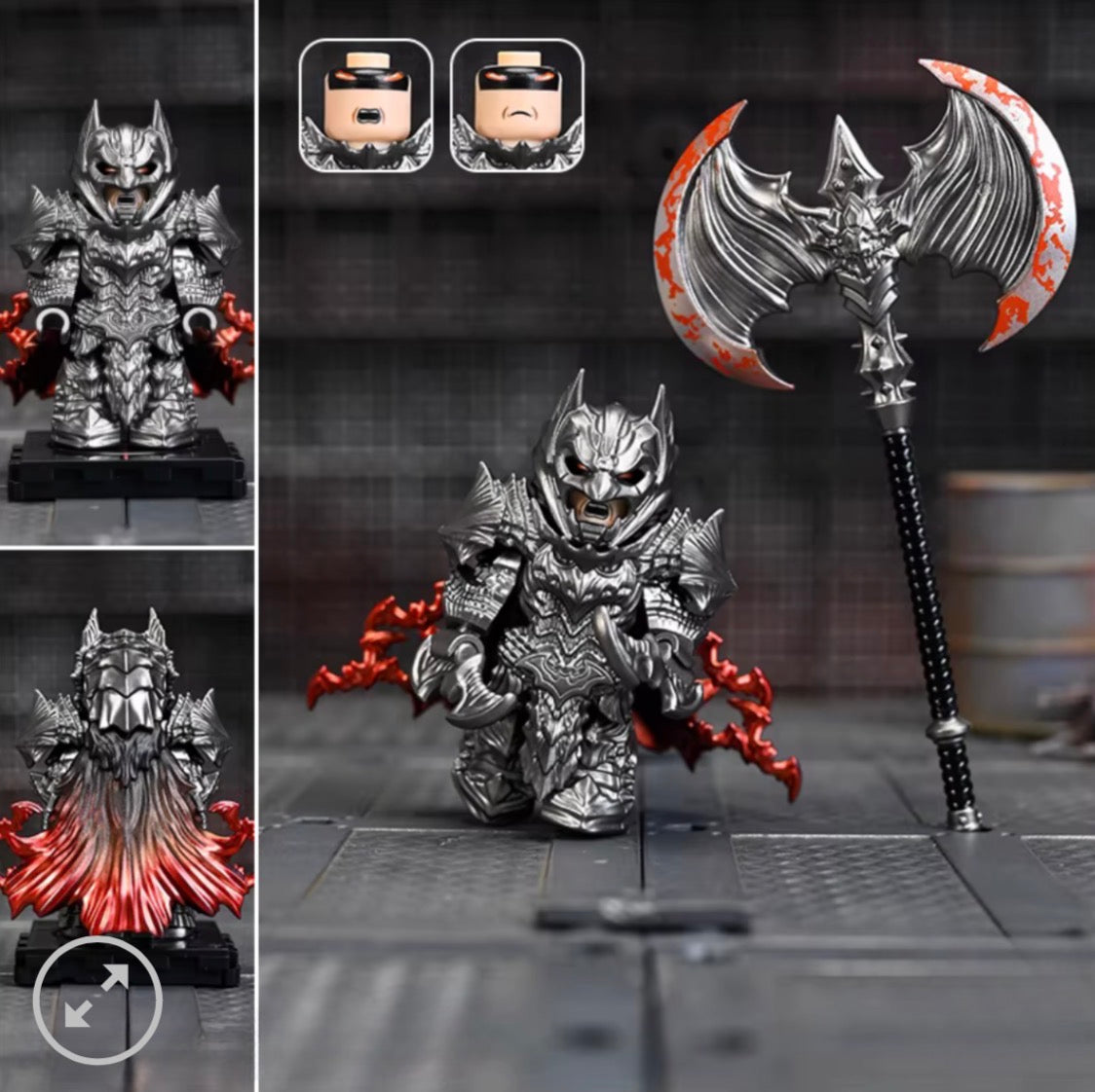 ♥️♥️MINIFIGURE DC UNIVERS: ♥️♥️♥️ Batman of the Animated Series Dark Ages Berserker Batman custom