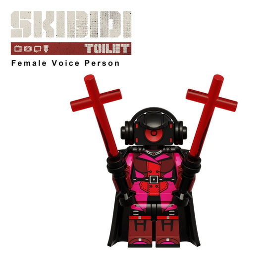 ♥️♥️♥️MINIFIGURE SKIBIDI TOILET: FEMALE VOICE PERSONNE ♥️♥️♥️custom