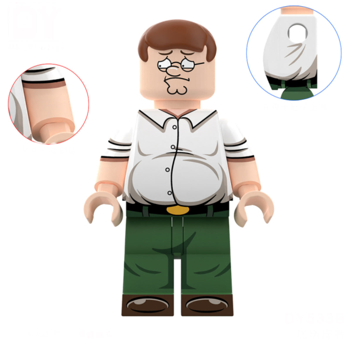 PREVENTE MINIFIGURE FAMILY GUY UNIVERS: PETER GRIFFIN (VERSION D) Custom Disponibilité fin septembre 2025
