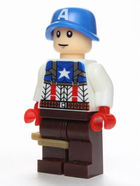 😍😍INTROUVABLE😍😍 MINIFIGURE MARVEL UNIVERS: CAPTAIN AMERICA THE FIRST AVENGERS (Edition 2014) custom ⚠️⚠️une seule pièce en stock