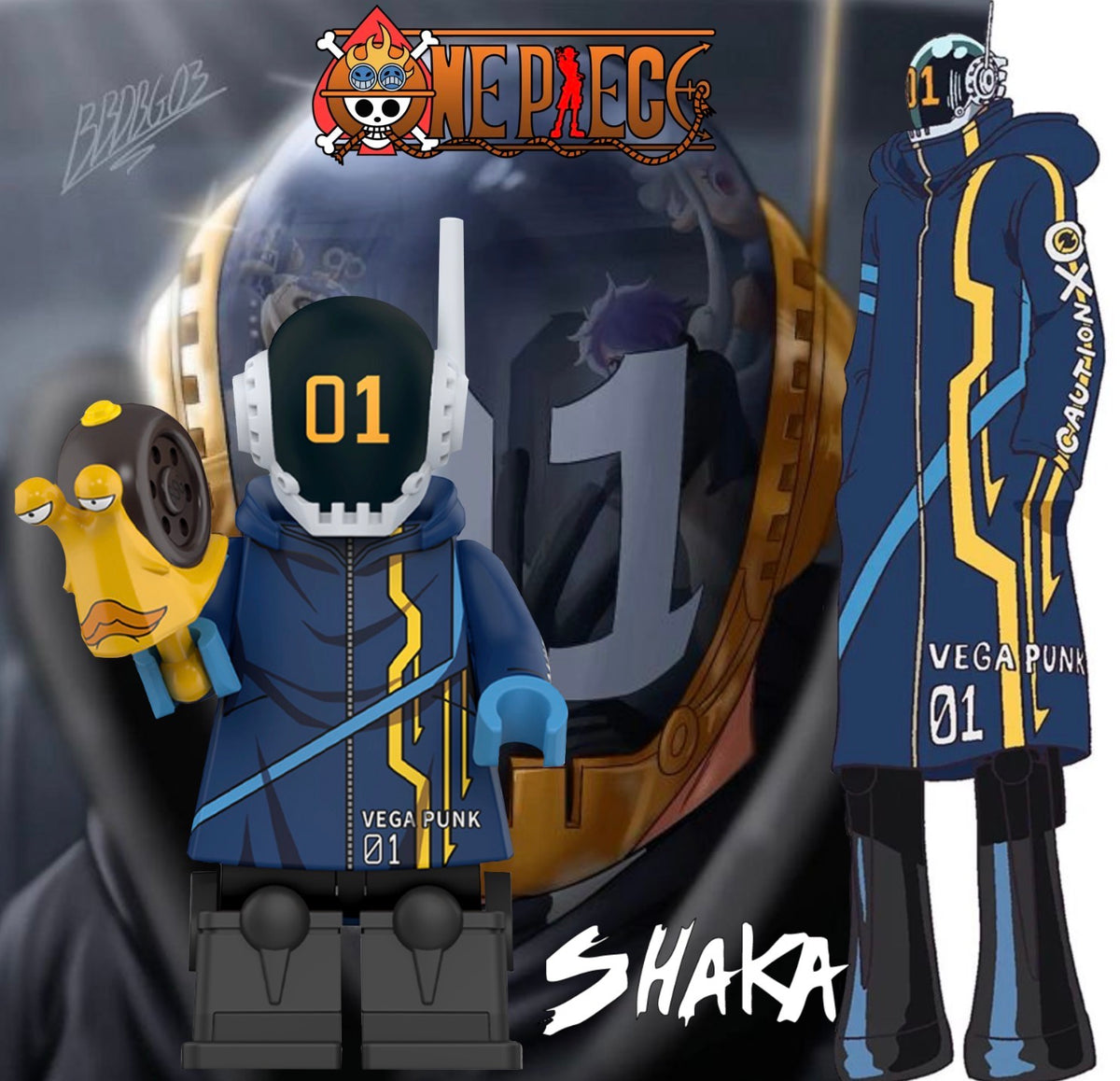 ⭐️⭐️⭐️MINIFIGURE ONE PEACE UNIVERS: VEGAPUNK SHAKA ⭐️⭐️⭐️custom DISPONIBILITÉ DÉCEMBRE 2026