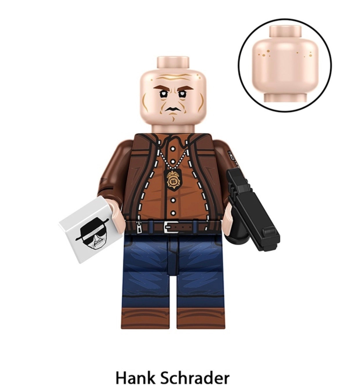 MINIFIGURE BREAKING BAD UNIVERS: HANK SCHRADER custom