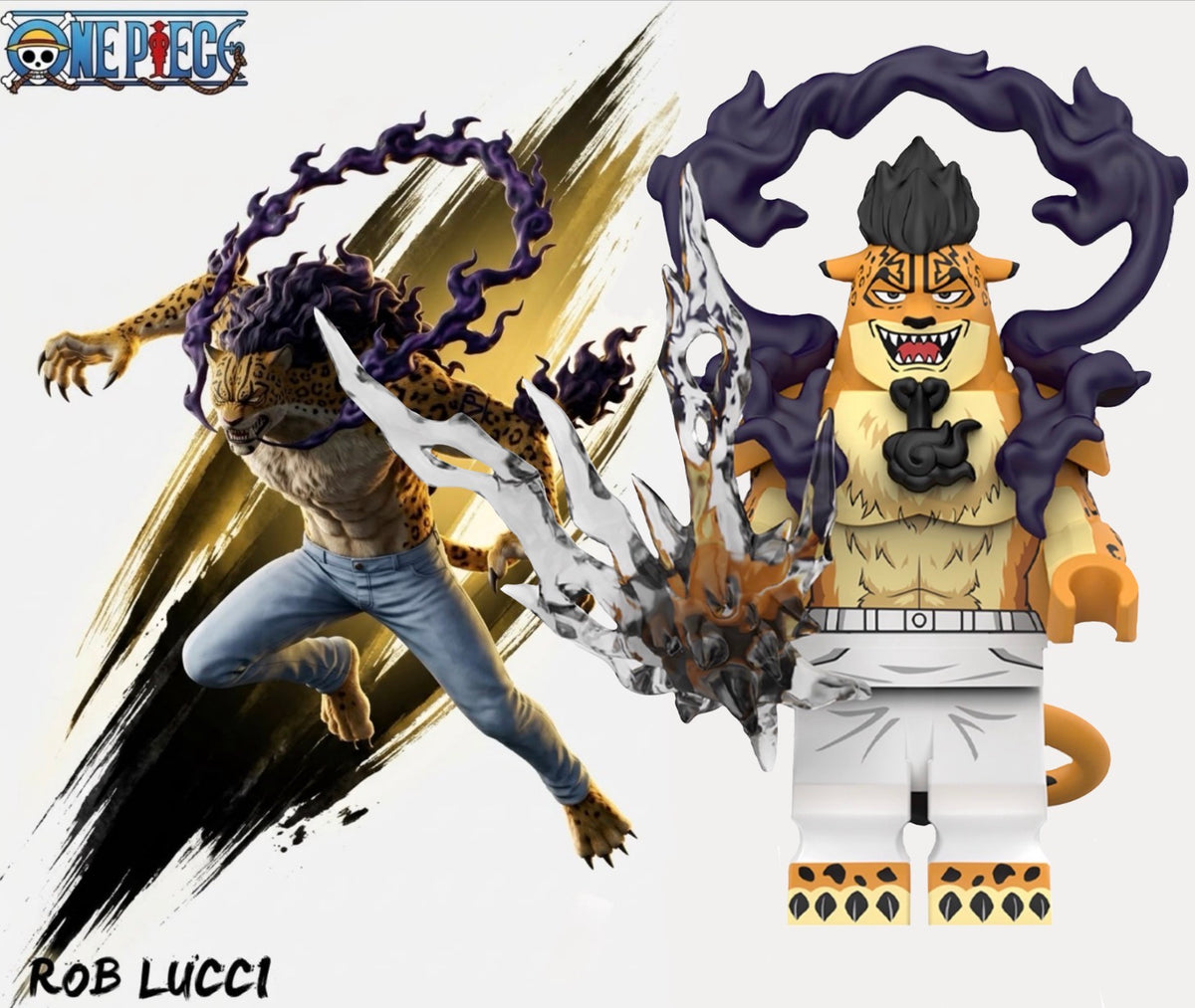 PRÉVENTE ⭐️⭐️⭐️MINIFIGURE ONE PEACE UNIVERS: ROB LUCCI ⭐️⭐️⭐️custom DISPONIBILITÉ DÉBUT NOVEMBRE 2026