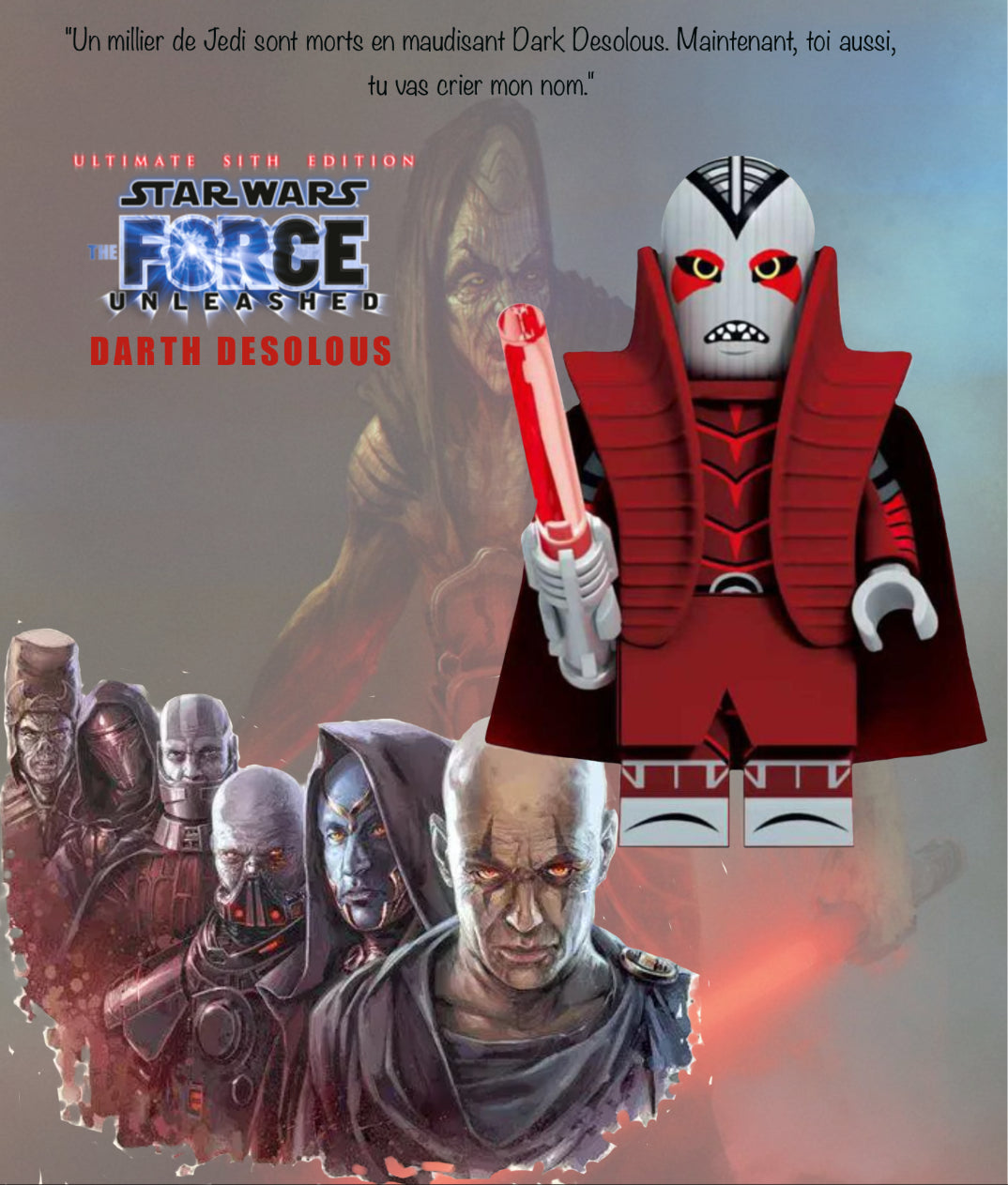 MINIFIGURE STAR WARS UNIVERS: DARTH DESOLOUS custom