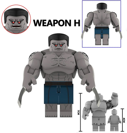 PRÉVENTE♥️♥️♥️BIG MINIFIGURE MARVEL UNIVERS: WEAPON H ♥️♥️♥️custom Disponibilité mi-decembre 2025