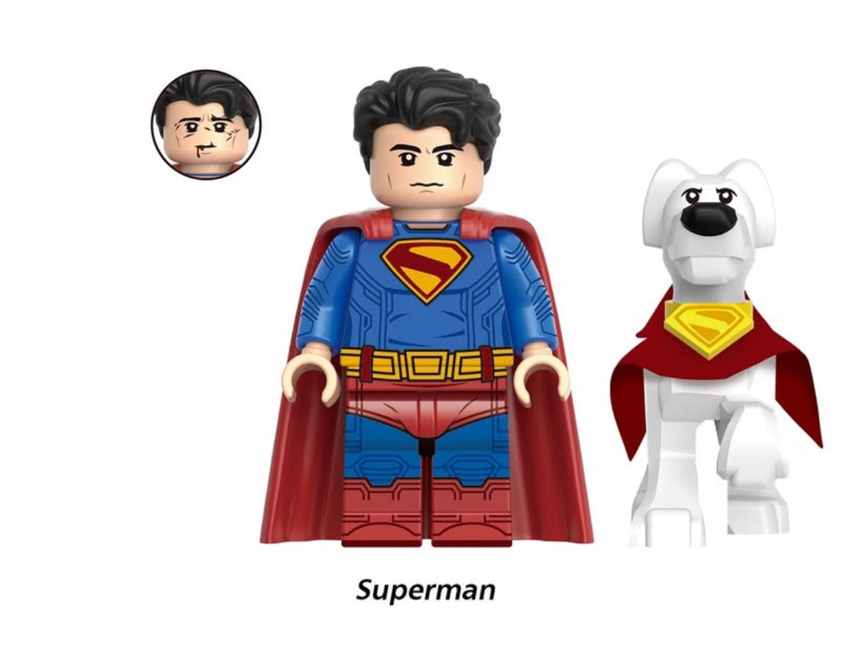 PREVENTE MINIFIGURE DC UNIVERS(SUPERMAN LEGACY):SUPERMAN ET KRYPTO custom Disponibilité fin Juin 2025