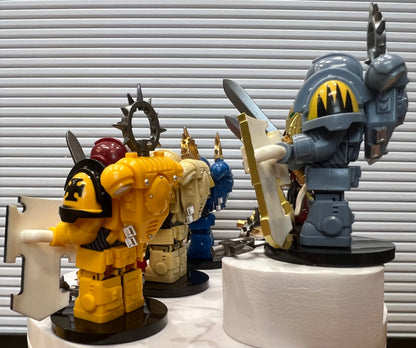 MINIFIGURE WARHAMMER 40K UNIVERS: IMPÉRIAL FISTES BLADEGUARD VÉTÉRAN custom