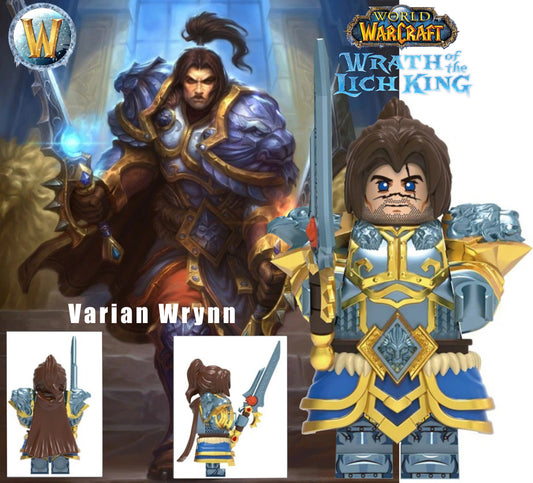 PREVENTE♥️♥️♥️MINIFIGURE WORLD OF WARCRAFT UNIVERS: VARIAN WRYNN (Version A) ♥️♥️♥️ custom Disponibilité fin septembre 2025