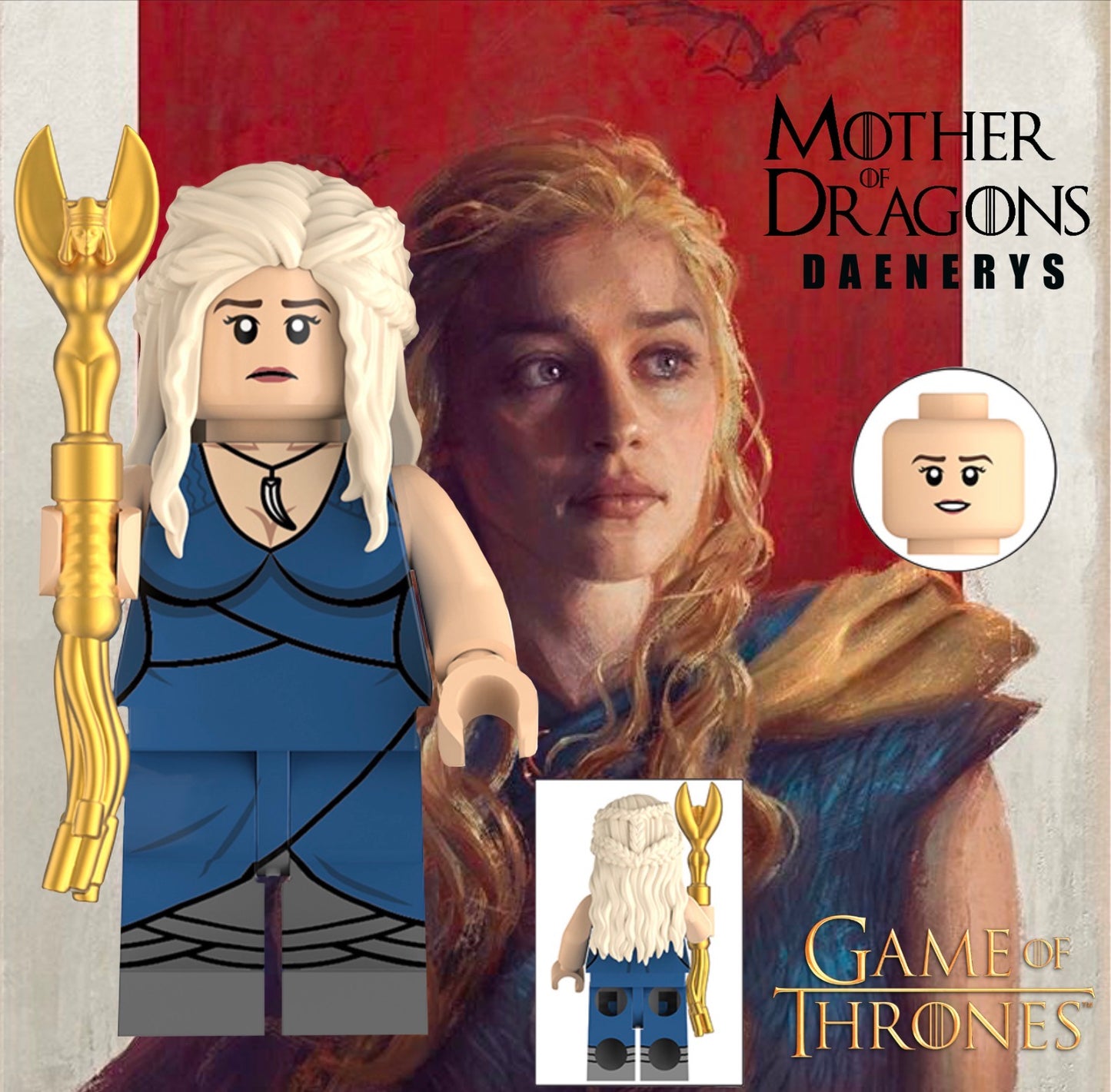 PREVENTE MINIFIGURE GAME OF THRONES UNIVERS: DAENERYS Custom Disponibilité fin septembre 2026