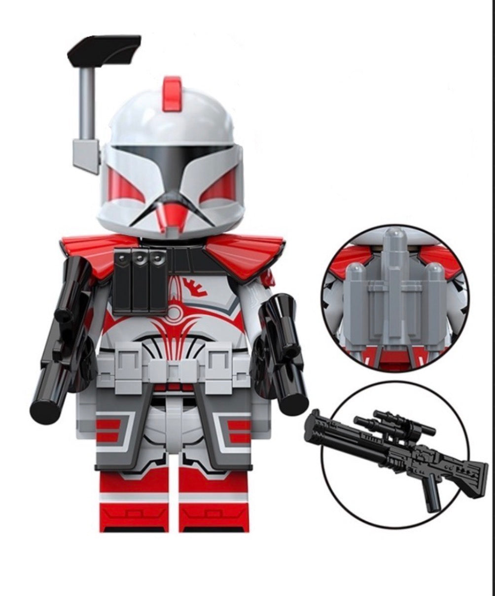 MINIFIGURE STAR WARS UNIVERS: CORUSCANT CLONE TROOPER COMMANDER FOX Custom