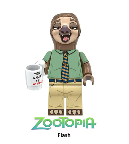 ⭐️ ⭐️ DISNEY MINIFIGURE ZOOTOPIA UNIVERS: FLASH ⭐️ ⭐️ custom