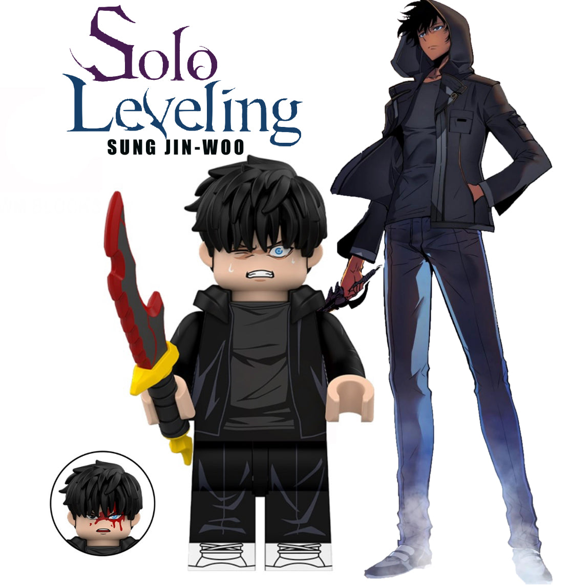 MINIFIGURE SOLO LEVELING UNIVERS: SUNG JIN-WOO custom
