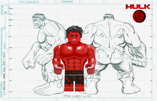 PREVENTE MINIFIGURE MARVEL UNIVERS: RED HULK custom Disponibilité fin Juin 2025